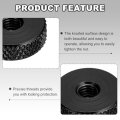 10pcs Flat Knurled Thumb Nuts M4x14 X 4 Mm Pass Hole Aluminum Alloy Diamond Nut Head Through Lock Adjusting For 3d Printer
