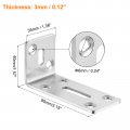 Uxcell L Corner Braces 2pcs 80x35x40mm Stainless Steel Adjustable Code 90 Degree Slotted Angle Bracket For Diy Furniture