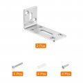 Uxcell L Corner Braces 2pcs 80x35x40mm Stainless Steel Adjustable Code 90 Degree Slotted Angle Bracket For Diy Furniture