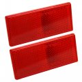 Blazer International Trailer Towing Accessories B178srw Rectangular Stick-on Reflector Red 2 Pack 