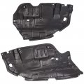 Iwbwlag Engine Splash Shields For Toyota Camry 2012-2014 Left Right Side Black Abs 