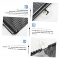 Exceart 2pcs Car Window Curtains Shade Sun Blocking Shades Summer Sunblock For Windows Pvc Metal Pole Automatic Suction Cup