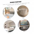 Exceart 2pcs Car Window Curtains Shade Sun Blocking Shades Summer Sunblock For Windows Pvc Metal Pole Automatic Suction Cup