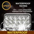 4pcs Partsam Sealed Beam 4x6 Led Headlights Kenworth Peterbilt H4651 H4666 H4656 Lights S10 Conversion Kit H6545 H4652 4651