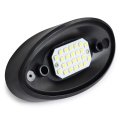 Led Rv Exterior Porch Utility Light Oval 12v 300 Lumen Lighting Fixture For Rvs Trailers Campers And 5th Wheels Black Base