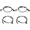 Abs Sensor Left Right Rear Front Wheel Speed Als1885 Als1866 Fit For 2010 Ford Transit Pack Of 4 