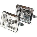 2 Trailer Door Latch T-handle Large Lock Stainless Keys Camper Rv Truck Toolbox 