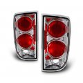 Altezza Euro Style Chrome Housing Tail Light Lamp Assembly Set For 1995-2005 Chevy Blazer Gmc Jimmy Driver Passenger Side 