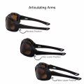 Polarized Motorcycle Riding Sunglasses Model Wb330pzbkam Large Frame With Removable Foam Wind Liner And Articulating Arms Black