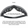 Polarized Motorcycle Riding Sunglasses Model Wb330pzbkam Large Frame With Removable Foam Wind Liner And Articulating Arms Black