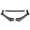 Auto Dynasty 3pcs Sti Style Car Front Bumper Lips Spoiler Wing Body Kit Compatible With Subaru Legacy 18-20 Black Carbon Fiber