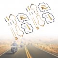 Topteng Motorcycle 2pcs Carburetor Rebuild Kit Fits For Honda Xl600 1983-1987 Xl600r Both Right And Left Side