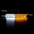 Front Bumper Led Strip Fog Light Assembly For 1999-2006 Gmc Sierra Yukon Xl 1500 2500hd 3500hd Metallic Chrome Housing Smoke 