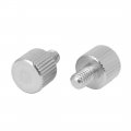 Uxcell Computer Pc Case M4 X 6mm Stainless Steel Flat Head Knurled Thumb Screw 5pcs