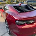 Hecasa Rear Window Louver Compatible With 2016-2023 Chevy Camaro Sun Shade Windshield Cover Vents Matte Black
