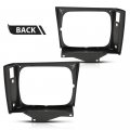 G-plus Headlight Door Set With Corner Light Hole Compatible Chevy S10 Base 1982-1990 Fit Gmc S15 Jimmy Sierra Grande 15653682