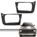 G-plus Headlight Door Set With Corner Light Hole Compatible Chevy S10 Base 1982-1990 Fit Gmc S15 Jimmy Sierra Grande 15653682