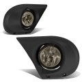Auto Dynasty Compatible With Honda Pilot Pair Of Bumper Driving Fog Lights Bezel Smoked Lens