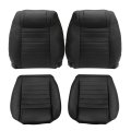 Black Perforated Front Driver And Passenger Side Bottom Top Lean Back Replacement Microfiber Leather Seat Covers Gw Or Kw For 