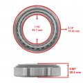 Caltric Gear Case Differential Tapered Bearing Compatible With Polaris Rear Rzr S 800 Efi 2009-2014 4 2010-2014 
