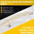Ocpty Door Handle Exterior Rear Left And Right Side Replacement Fit 2004-2010 For Toyota Sienna Beige Replace Oe 69213-08010