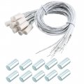 Uxcell N C Recessed Wired Window Garage Contact Sensor Alarm Magnetic Reed Switch White Hc-34a 5pcs