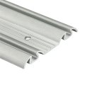 N 6875 By Pass Mirror Door Bottom Track 48 In Roll Formed Steel Satin Nickel Single Pack 