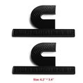 Yoaoo 2x Oem Black Dodge Cummins Turbo Diesel Emblem Badges High Output For Ram 2500 3500 Fender Mopar Matte