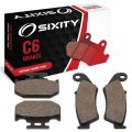 Sixity C6 Front Rear Ceramic Brake Pads For Suzuki Rmx250 T V W 1996-1998 Complete Set 