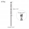 Uxcell Solid Carbide Drill Bits 1 8mm C2 K20 Tungsten Jobber Straight Shank Drilling Tool For Stainless Steel Aluminum Iron