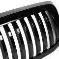 Auto Dynasty Glossy Black Vertical Front Hood Bumper Grille Grill Compatible With Dodge Ram 1500 2500 3500 06-09