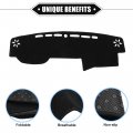 Vekauto Dashboard Cover Compatible For Toyota 4runner 2015-2019 Non-slip Polyester Black Mat Dash Board Protector