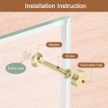 Uxcell 4pcs Brass Decorative Screws With Caps 12 Mm Mirror Cap Cover Nails Fasteners For Furniture Gold