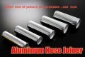 Autobahn88 Aluminum Alloy Hose Joiner Pipe Od 2 5 64mm L 3 76mm Glossy Polished Includes G-clamps