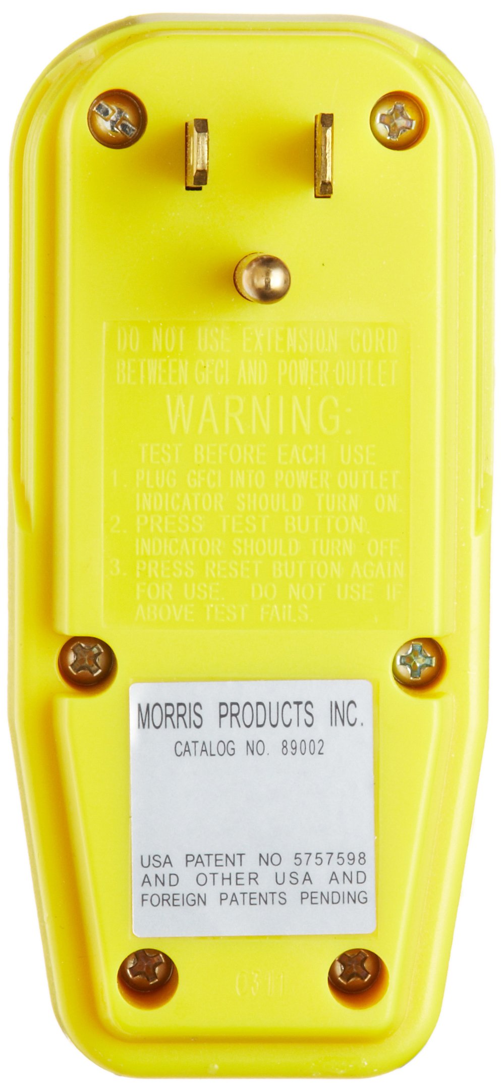 Morris Products 89002 Single Portable Gfci Adapter