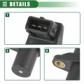 Motoforti Crankshaft Position Sensor Engine For Bmw 325i 1992-1995 No 12141726066 Plastic Black