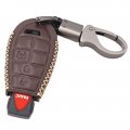 Wfmj Brown Leather For Iyz-c01c Chrysler 300 Town Country Dodge Challenger Durango Grand Caravan Journey Magnum Ram 1500 2500