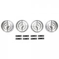 Air Conditioner Fan Register 4 Piece Set With 8 Clips For Underdash Hang-on Unit 1963 Mercury Monterey 