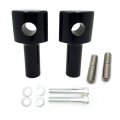 Httmt- Us-tghd-had001 Hbs007-i-bk- Black 4 Tall Handlebar Risers 25mm Compatible With Dna Paughco Hardbody Springer Chopper