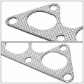 Dna Motoring Gkt-a-hd-ml02 Steel Reinforced Graphite Exhaust Header Gasket For Dodge Colt 1 8l 93-94 Lancer 2 0l Na 02-07