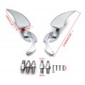 Httmt Mt252-018 Ttt001- Chrome Burning Fury Blade Running Mirror Compatible With All Kawasak Suzuk Cruiser