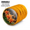 Colorful Tropical Plants Valve Stem Caps For Tire Rim Wheel Aluminum Yellow