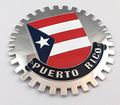 Puerto Rico Grille Badge For Car Truck Grill Mount Rican Flag 