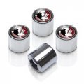 Ncaa Florida State Seminoles Metal Tire Valve Stem Caps 4-pack 