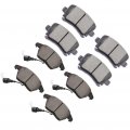 Ocpty Ceramic Brake Pads Front Rear Set 4pcs Fit For 2006-2013 Audi A3 Quattro 2009-2015 Tt 2009-2017 Vw Cc 2006-2011 Gti