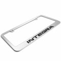 Ipick Image For Acura Integra Logo In 3d On Mirror Chrome Metal License Plate Frame