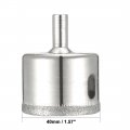 Uxcell 2pcs 40mm Diamond Drill Bit Hole Saw For Glass Tile Marble Fiberglass Ceramic Stone Bottles Pots