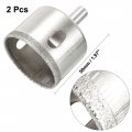 Uxcell 2pcs 40mm Diamond Drill Bit Hole Saw For Glass Tile Marble Fiberglass Ceramic Stone Bottles Pots