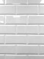 4x10 White Glossy Finish Beveled Ceramic Subway Tile Shower Walls Backsplashes 5 Piece Pack 