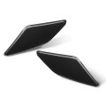 Left Right Headlight Washer Cover Pair For Volvo S40 V50 2008-2012 39886377 39886397 Glossy Black 